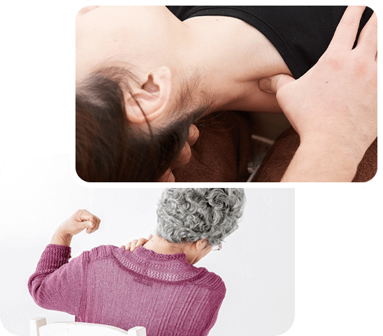 肩こり・スマホ首（ストレートネック）のイメージ